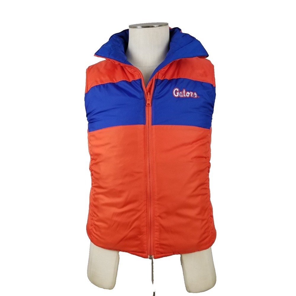 Columbia Vest Women S Blue Florida Gators NCAA Puffer Reversible Full Zip